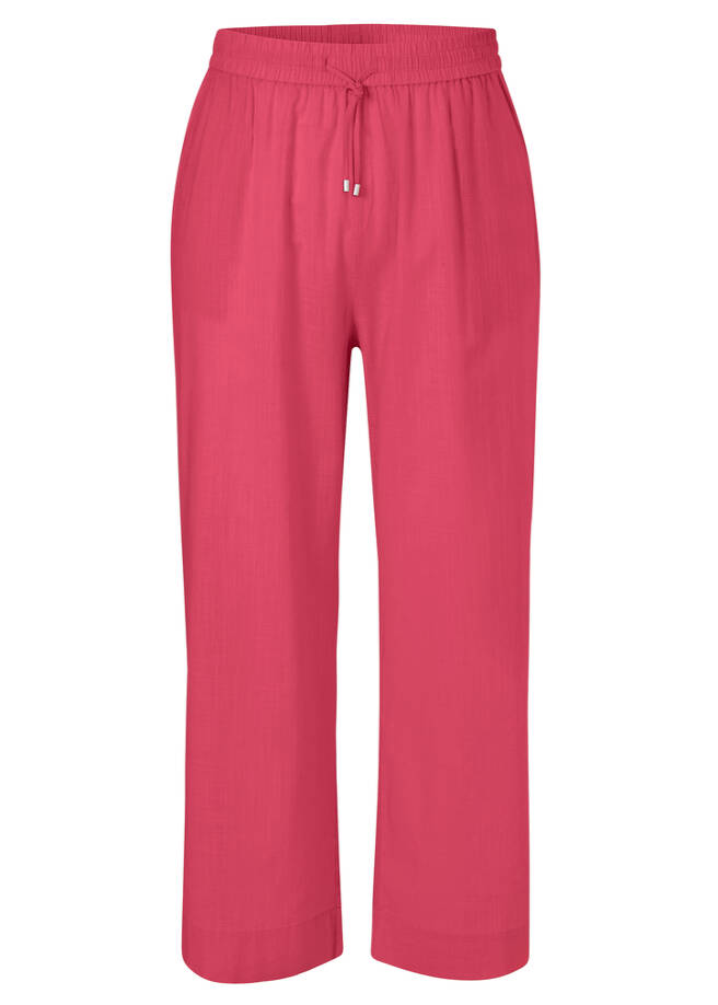 7/8 Sommerhose aus leichter Baumwolle flamingo Frontansicht