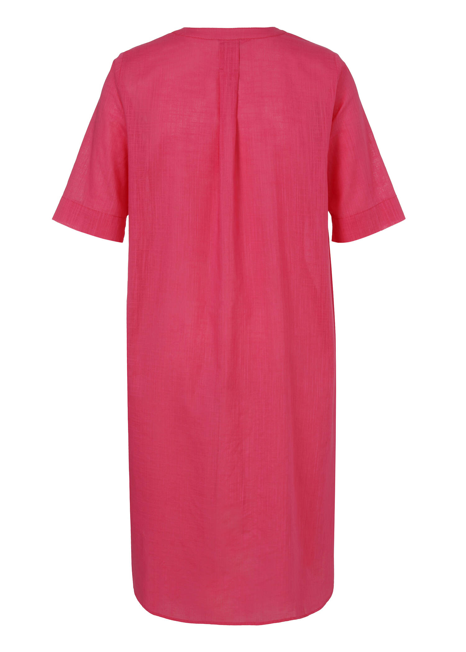 Luftiges Sommerkleid aus Baumwolle in Trendfarbe Flamingo / 