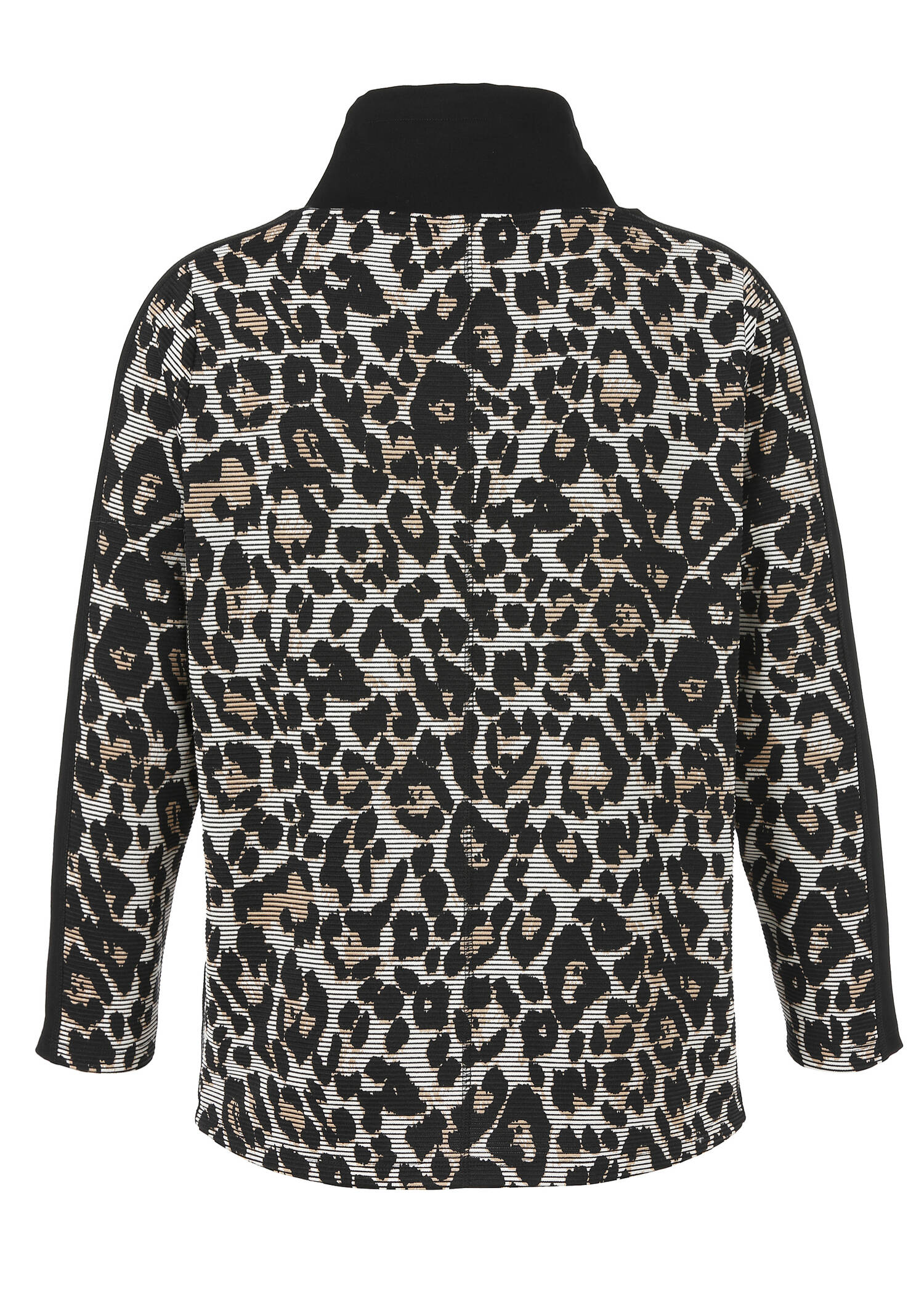 Print Sweatshirt mit Stehkragen / 