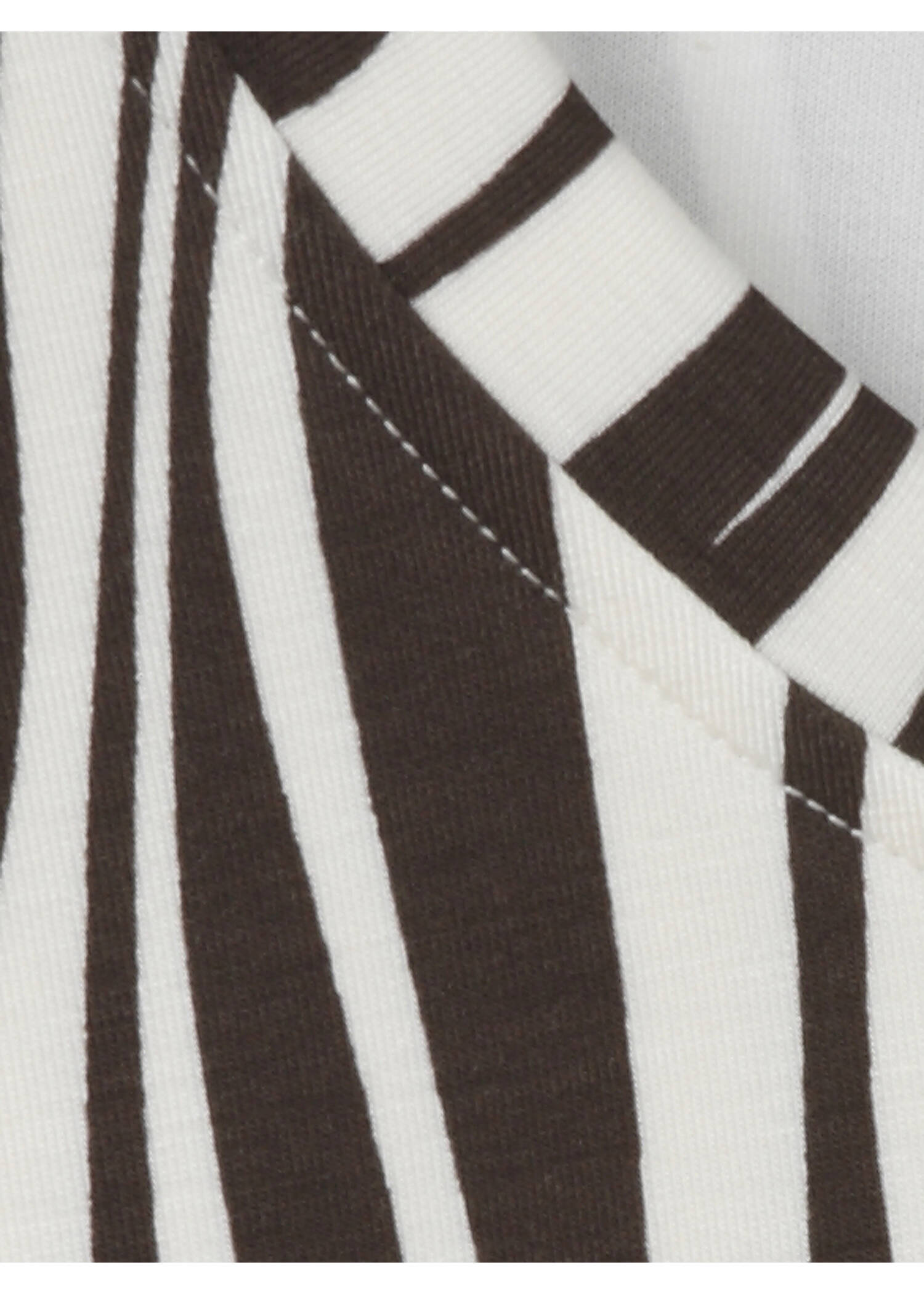 Print Sweatshirt mit Bicolormuster Kaffee & Creme / 