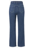 Flared 5-Pocket-Jeans Light Used Dunkelblau mit seitlichem Streifen / 