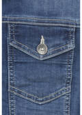 Klassische Stretch Jeansjacke Light Used Dunkelblau /