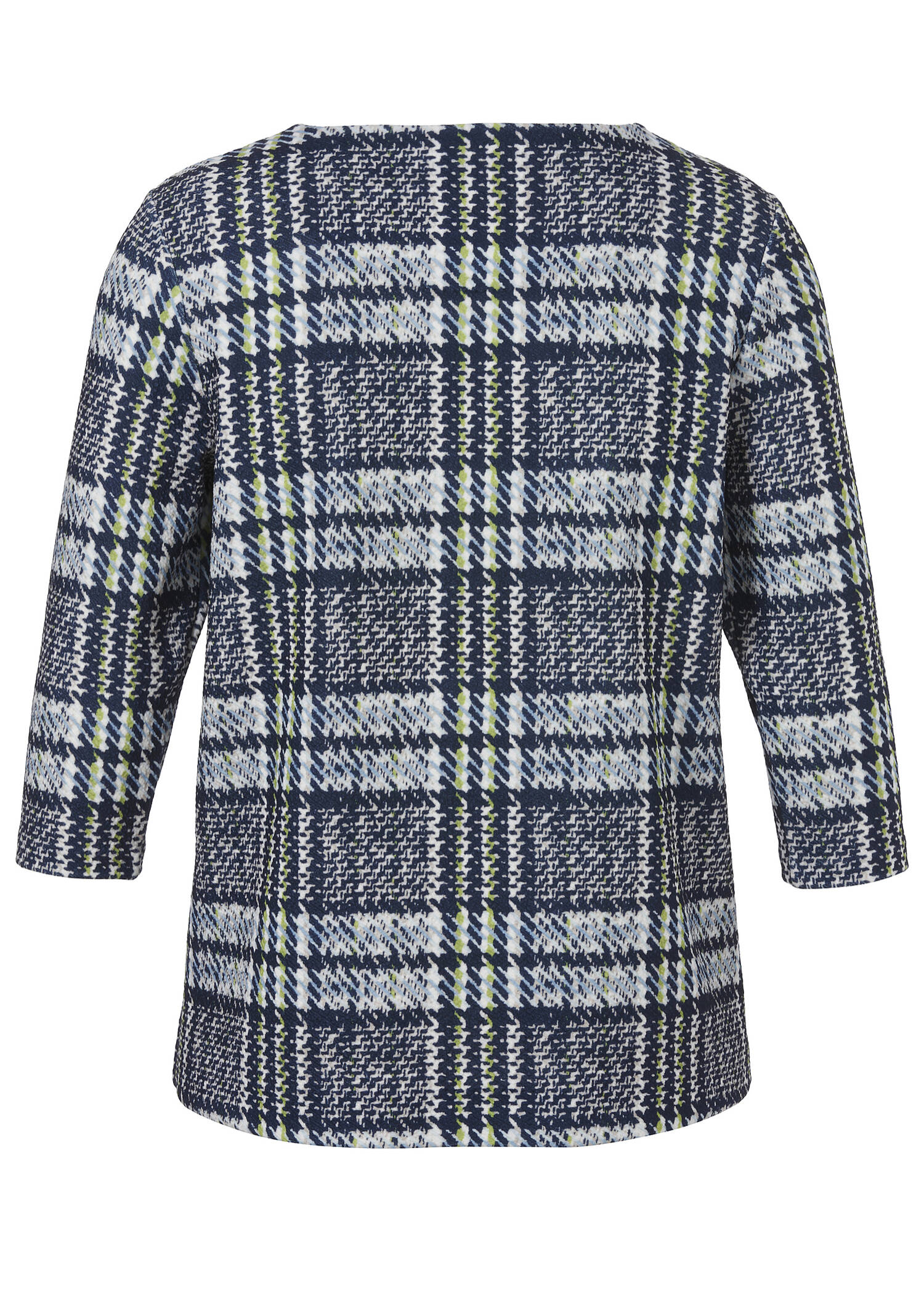 3/4-Arm Sweatshirt / leichter Pullover Tartan /