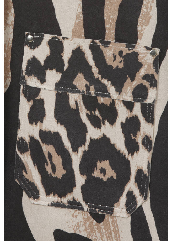 Modern Animal-Print Jacke / 