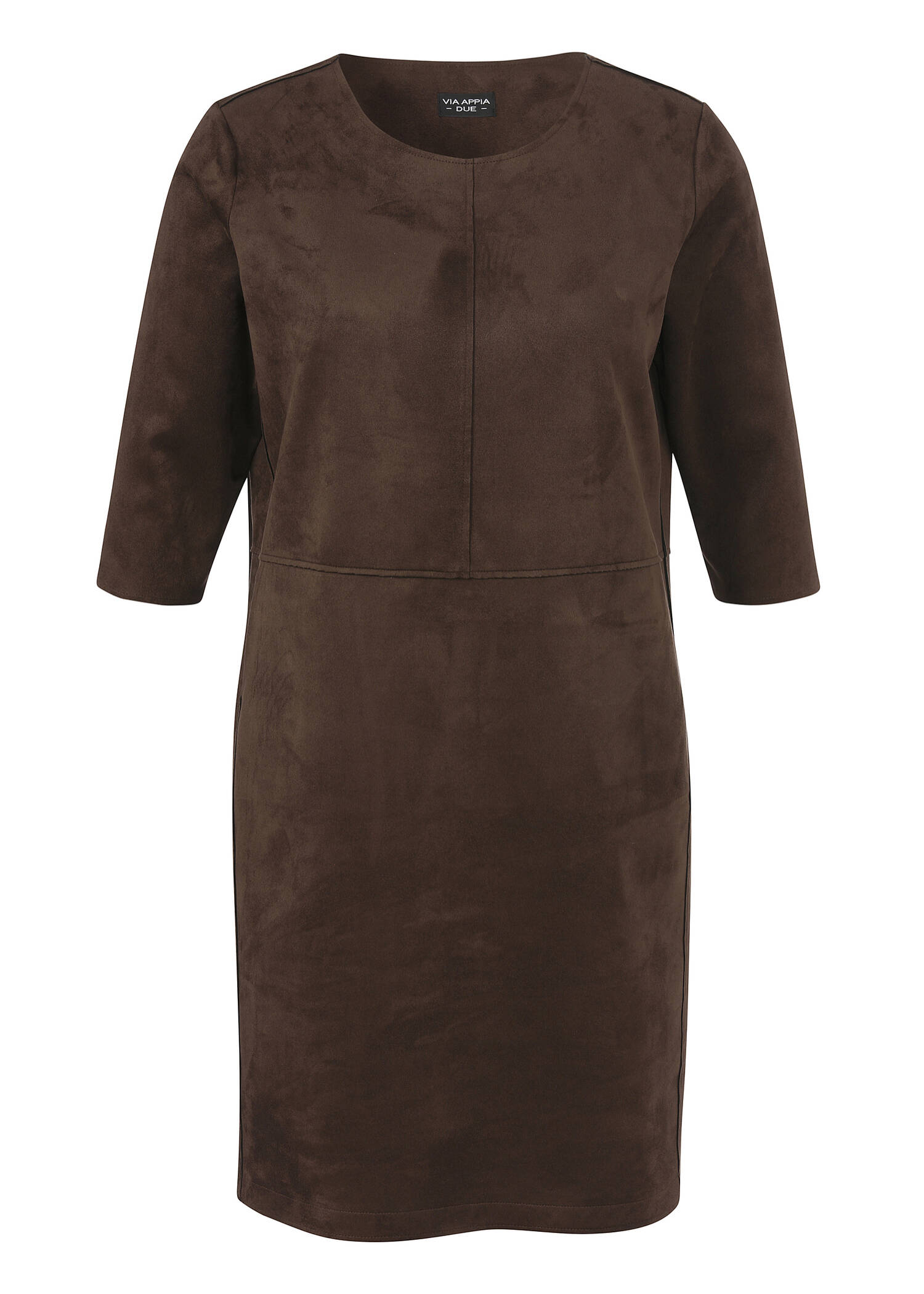 Edles 3/4-Arm Velours Kleid /