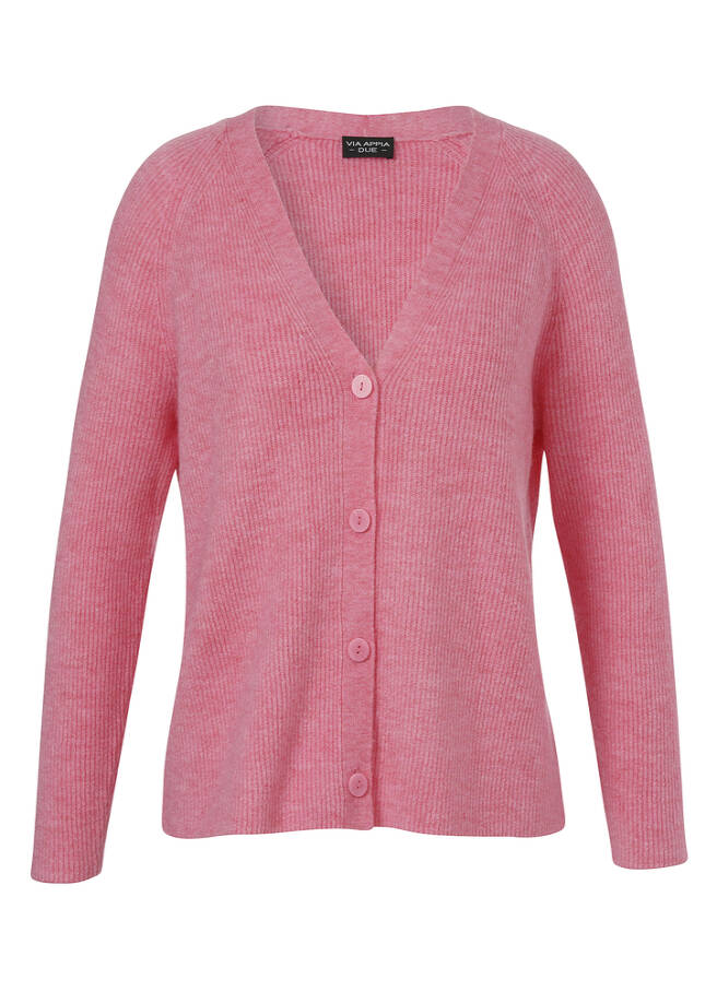 Flauschige Strickjacke Orchidee orchidee melange Frontansicht