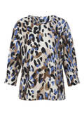 3/4-Arm Sweatshirt mit modernem Print /