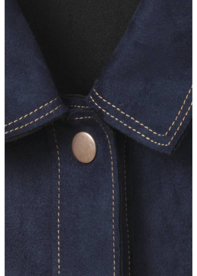 Moderne Velours-Jacke im Jeans-Style / 