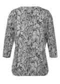 Viskose-Jersey 3/4-Arm Shirt mit Gummizugsaum /