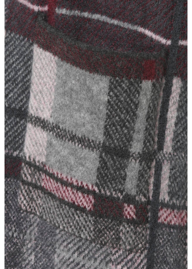 Leichte Mantel-Jacke Karomuster /