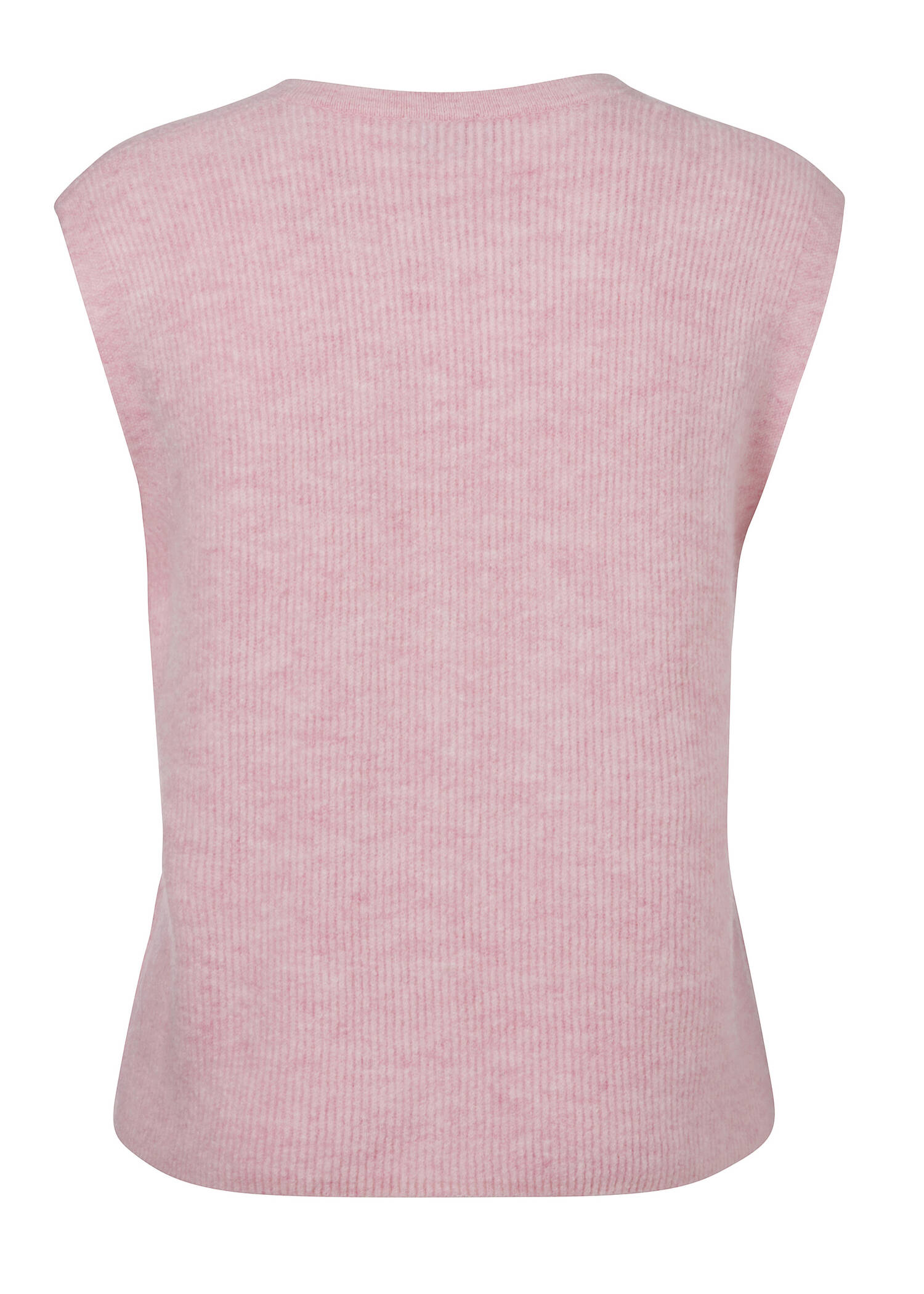 Feinstrickweste mit Rippenstruktur /