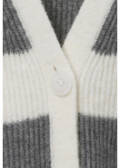 Gestreifte Feinstrickjacke /