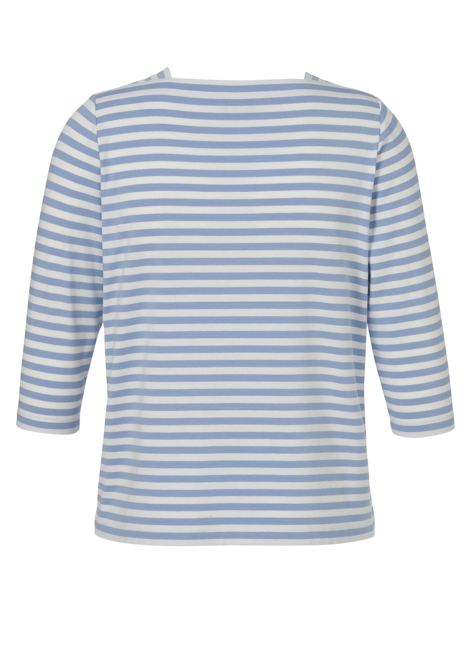 3/4-Arm Ringelshirt mit Karree-Ausschnitt / 