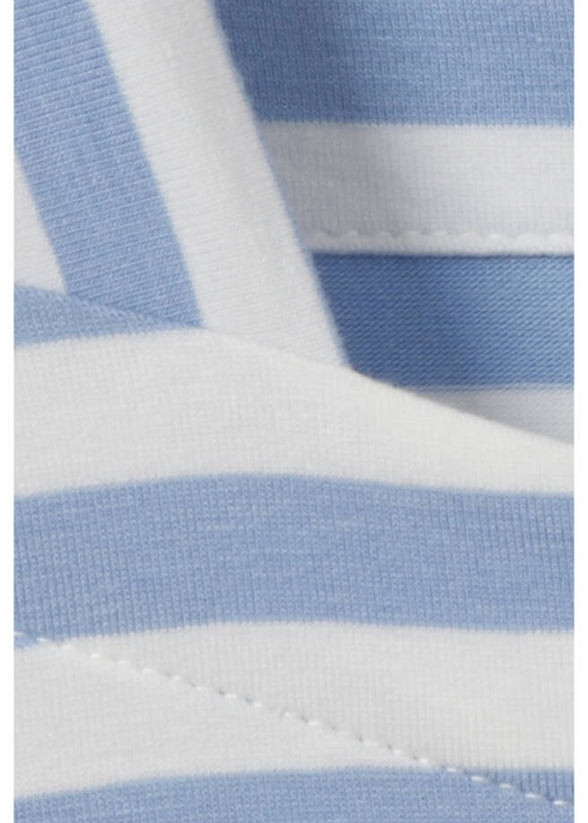 3/4-Arm Ringelshirt mit Karree-Ausschnitt / 