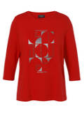 3/4-Arm Sweatshirt mit Front-Motiv / 