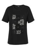Softes T-Shirt mit Motiv aus Schmucksteinchen /