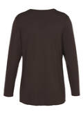 Offene Shirtjacke mit Wasserfall-Front /