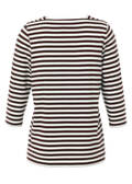 Soft fließendes 3/4-Arm Ringel-Shirt mit U-Boot-Ausschnitt /