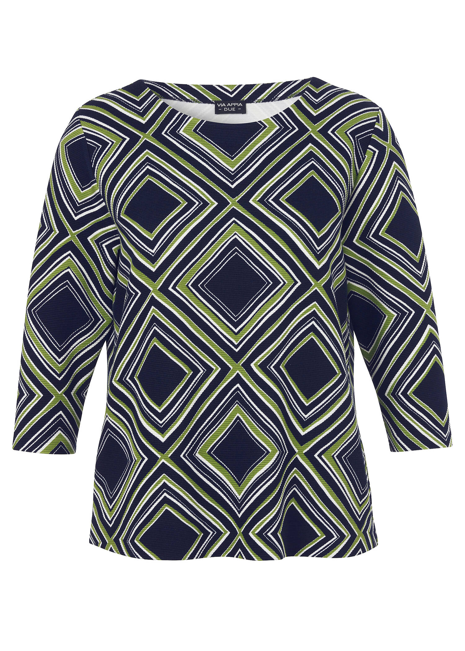 3/4-Arm Sweatshirt / leichter Pullover Karo /