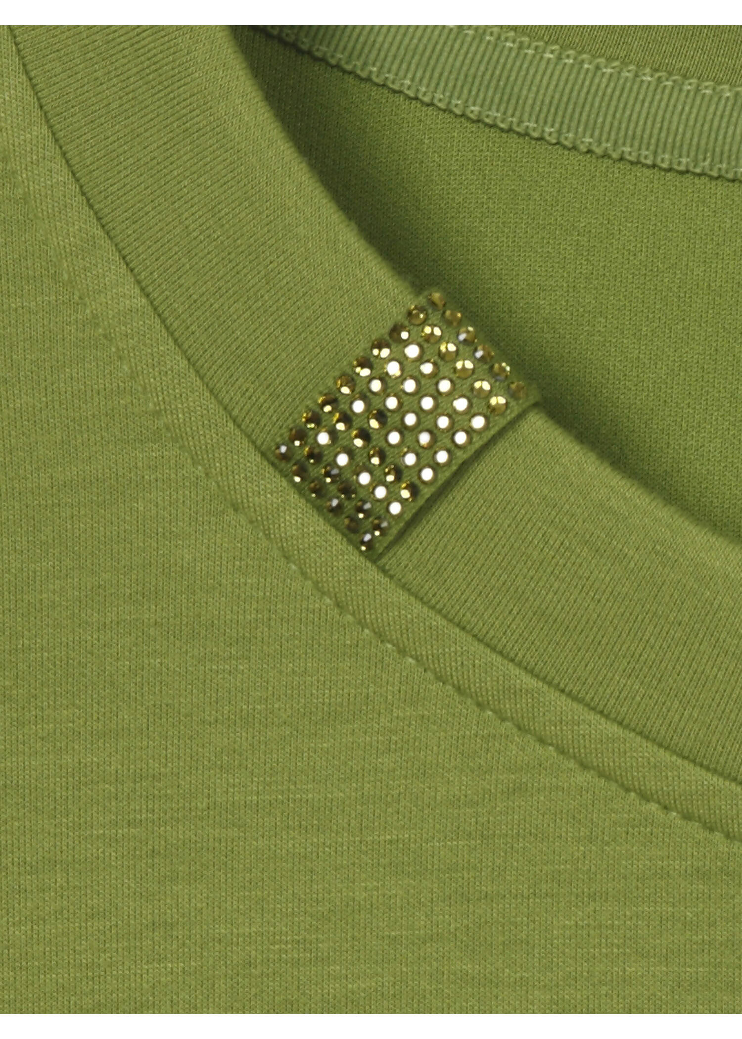 3/4-Arm Sweatshirt mit Schmuck-Details /