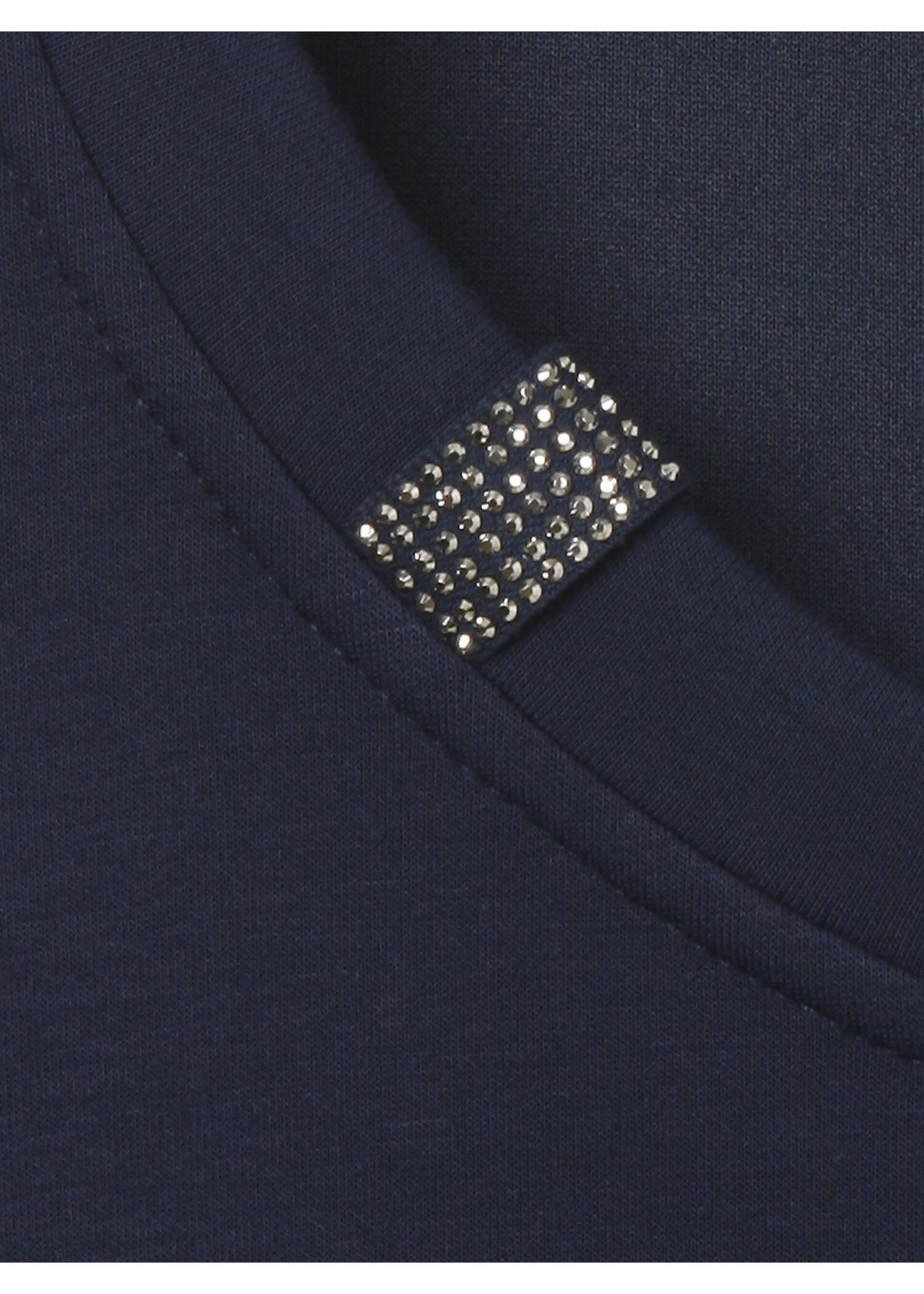 3/4-Arm Sweatshirt mit Schmuck-Details /