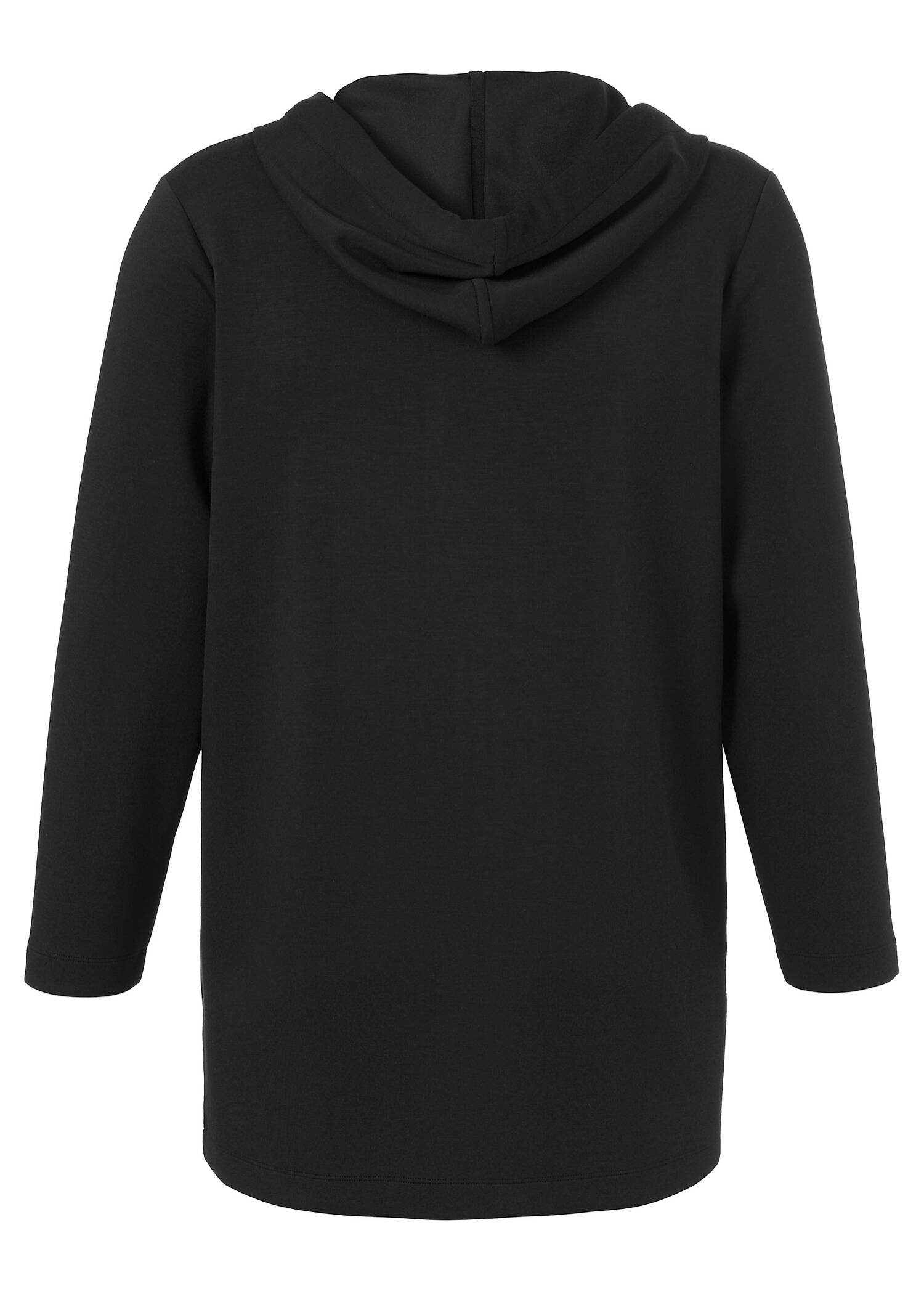 Offene Sweat-Jacke mit Kapuze / 