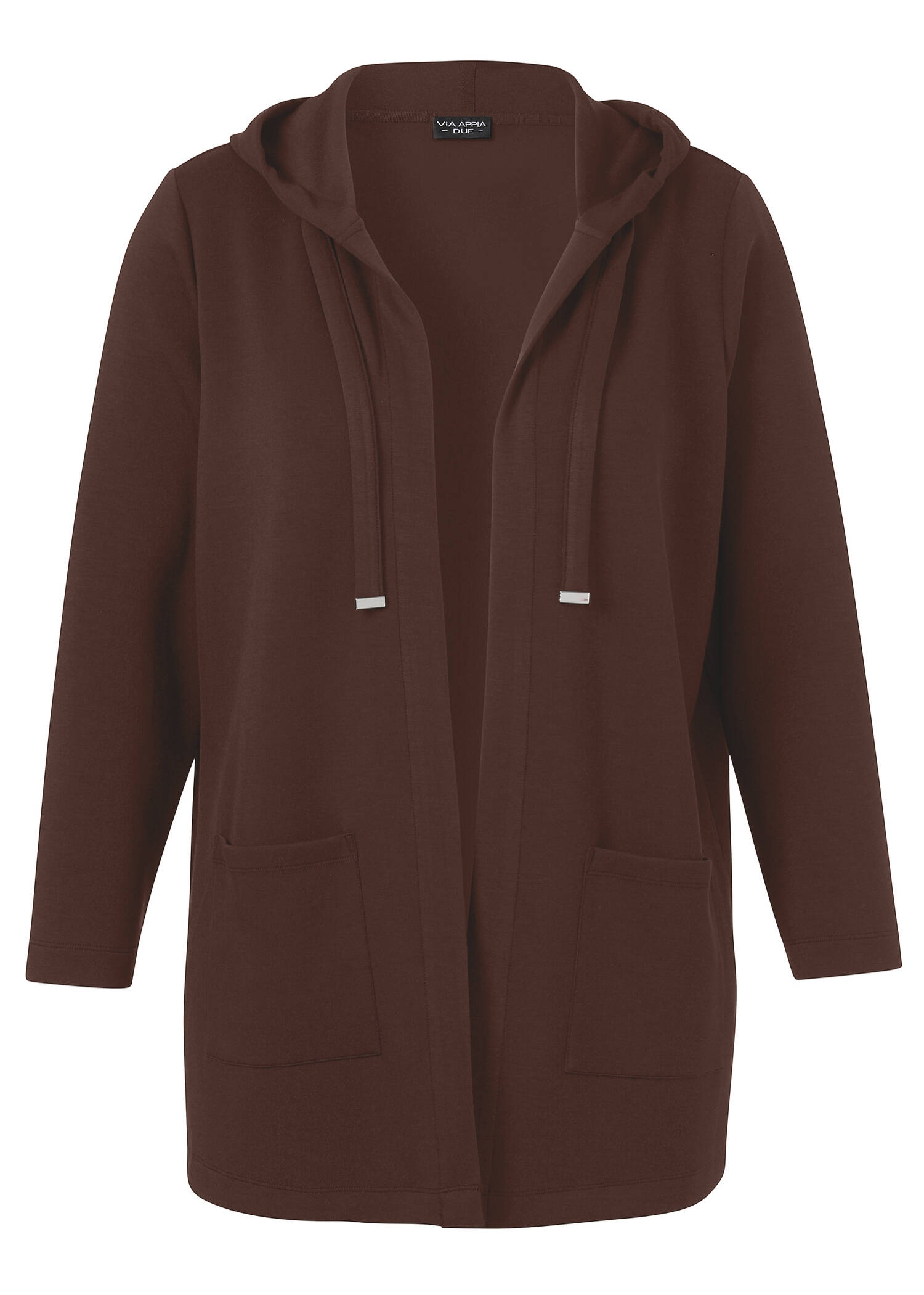 Offene Sweat-Jacke mit Kapuze /