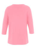 Einfarbiges 3/4-Arm Kombi-Sweatshirt mit feiner Ripp-Struktur /