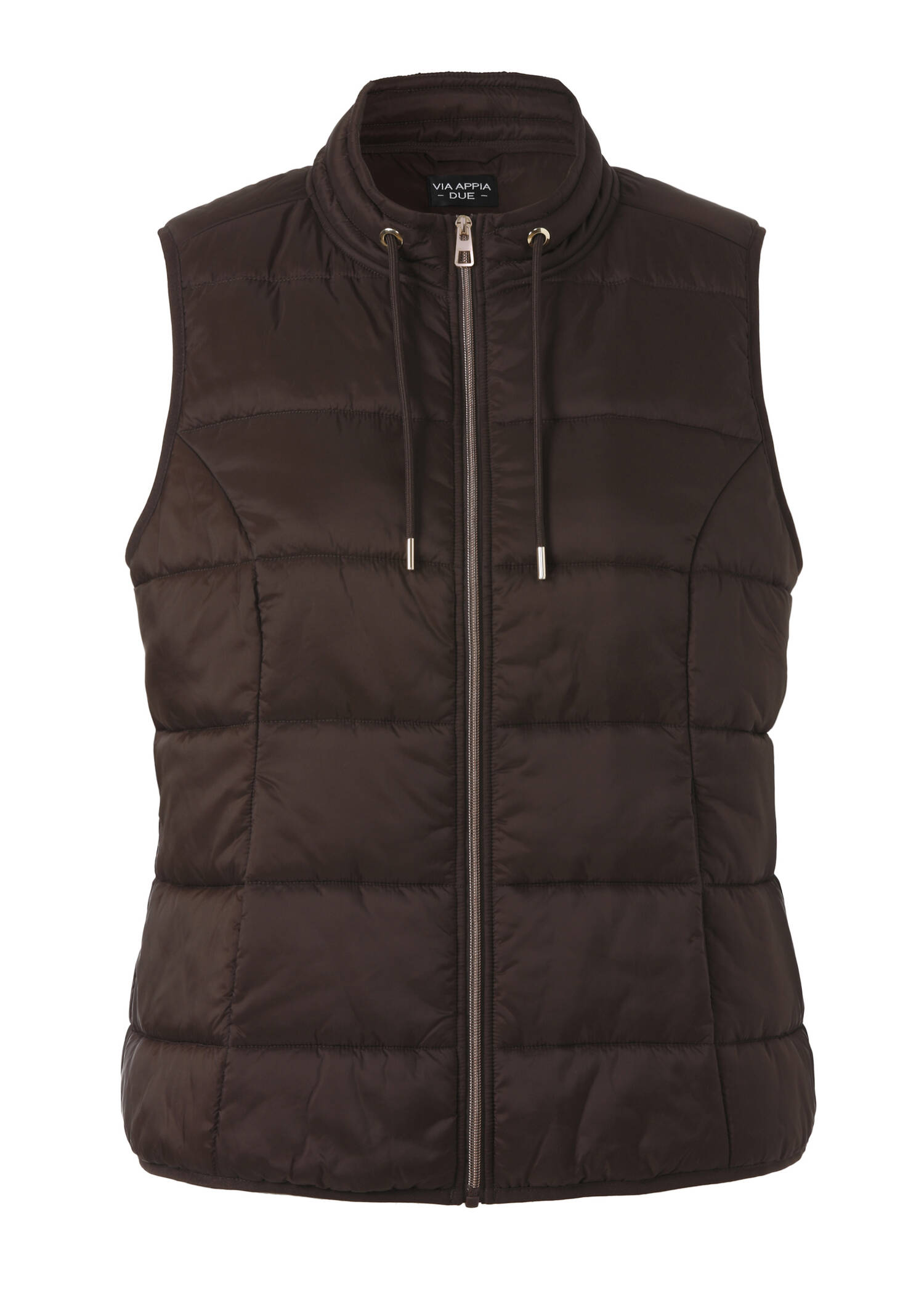 Wattierte Steppweste mit Zipper /