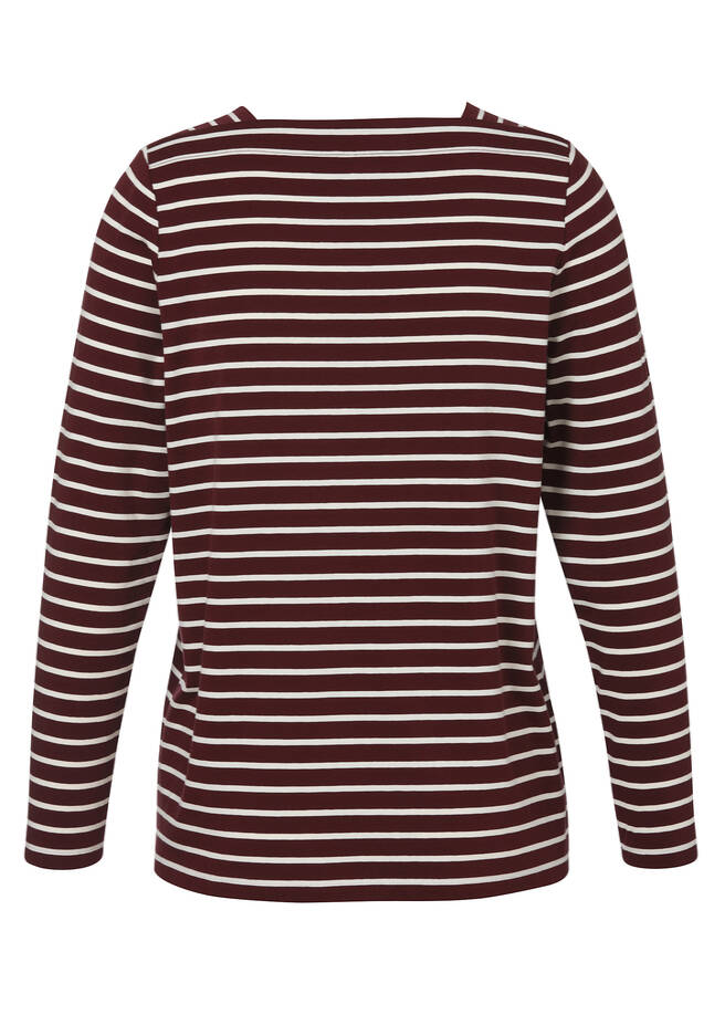 bordeaux/creme Rückansicht