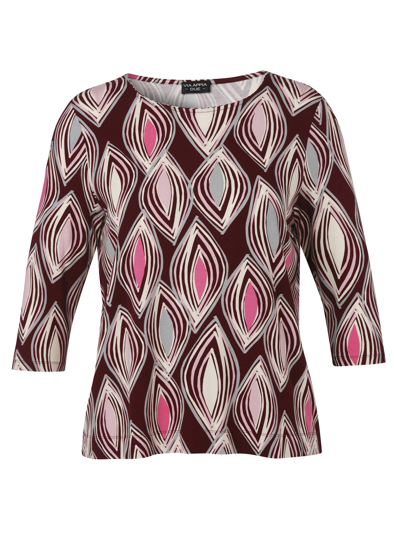 3/4-Arm Print Shirt Viskose-Jersey /