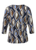 3/4-Arm Print Shirt Viskose-Jersey / 