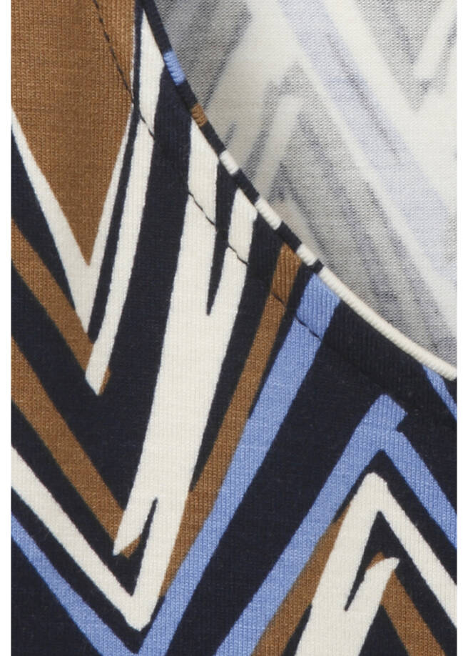 3/4-Arm Print Shirt Viskose-Jersey / 