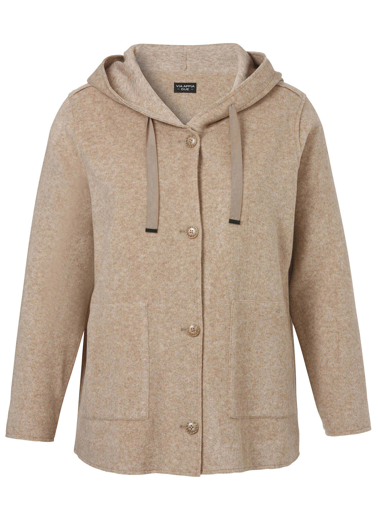 Chice Kapuzenjacke in Camel-Melange /
