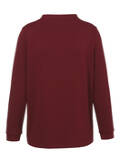 Einfarbiges Sweatshirt mit Motto /
