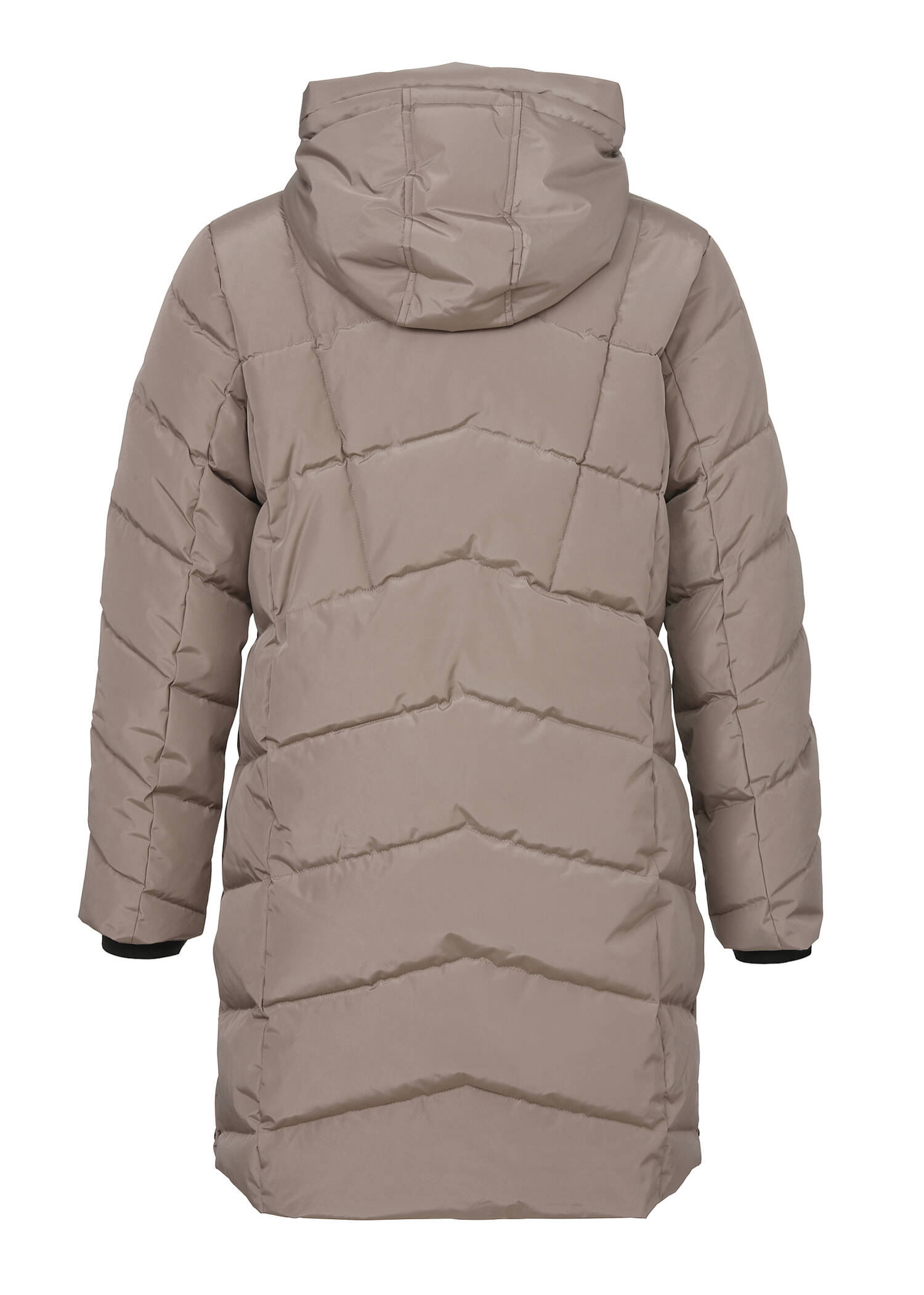 Gesteppter Wintermantel mit Kapuze /