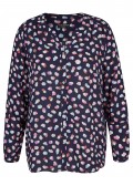 Zarte Viskose-Bluse mit Allover-Muster /