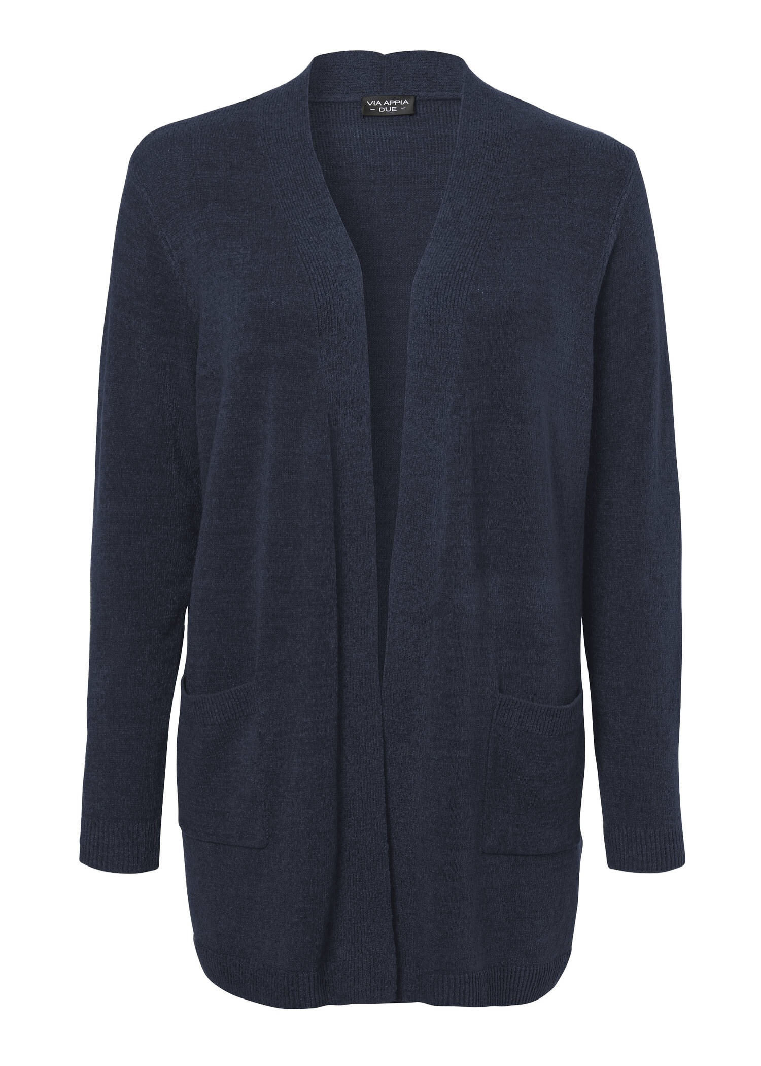 Schlichte Strickjacke in unifarbenem Stil /