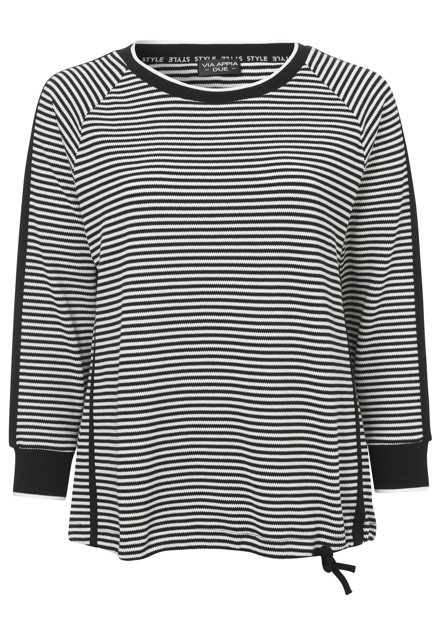 Modisches Sweatshirt mit Galonstreifen /