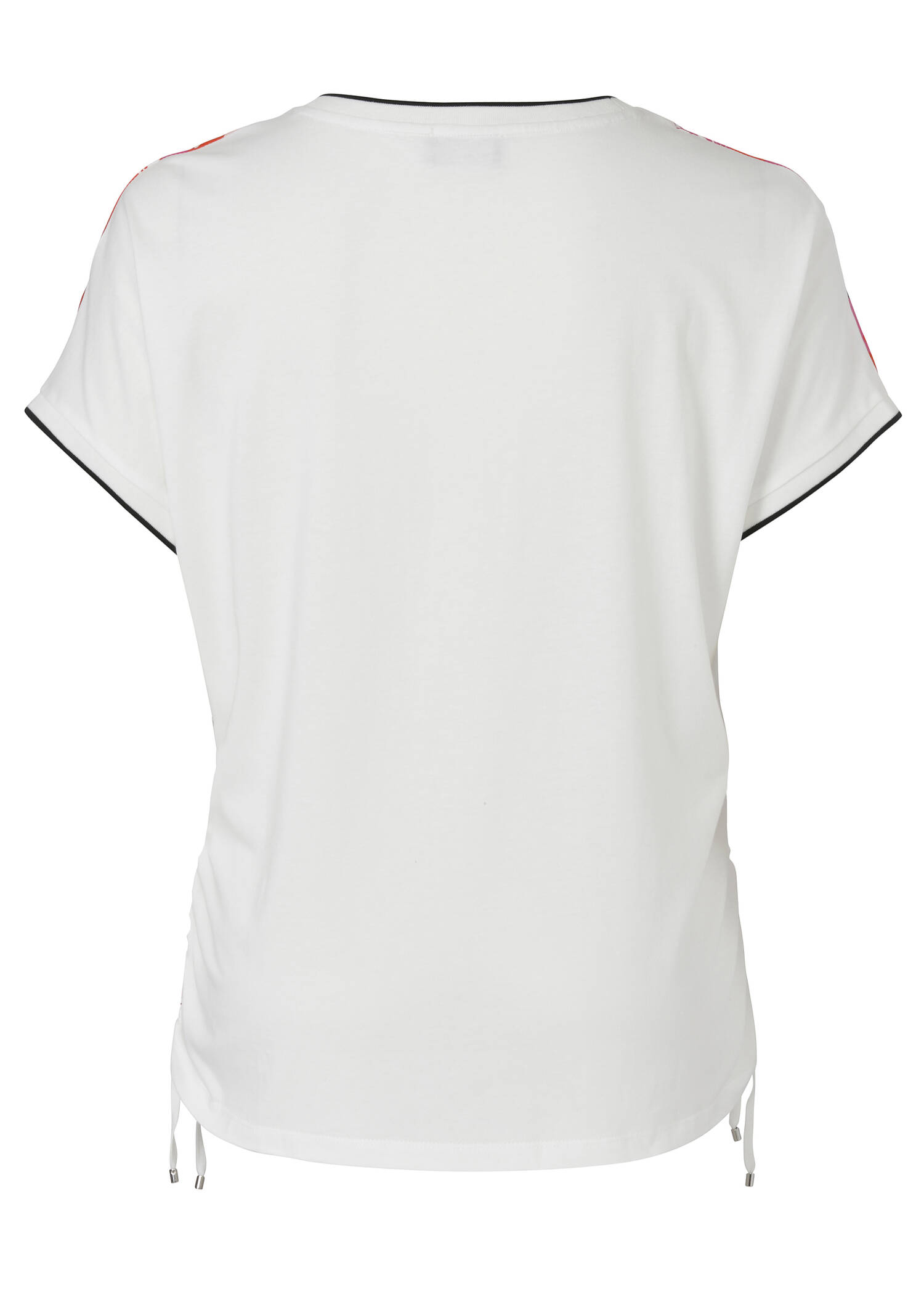 Feminines Blusenshirt mit grafischem, floralem Front-Print /