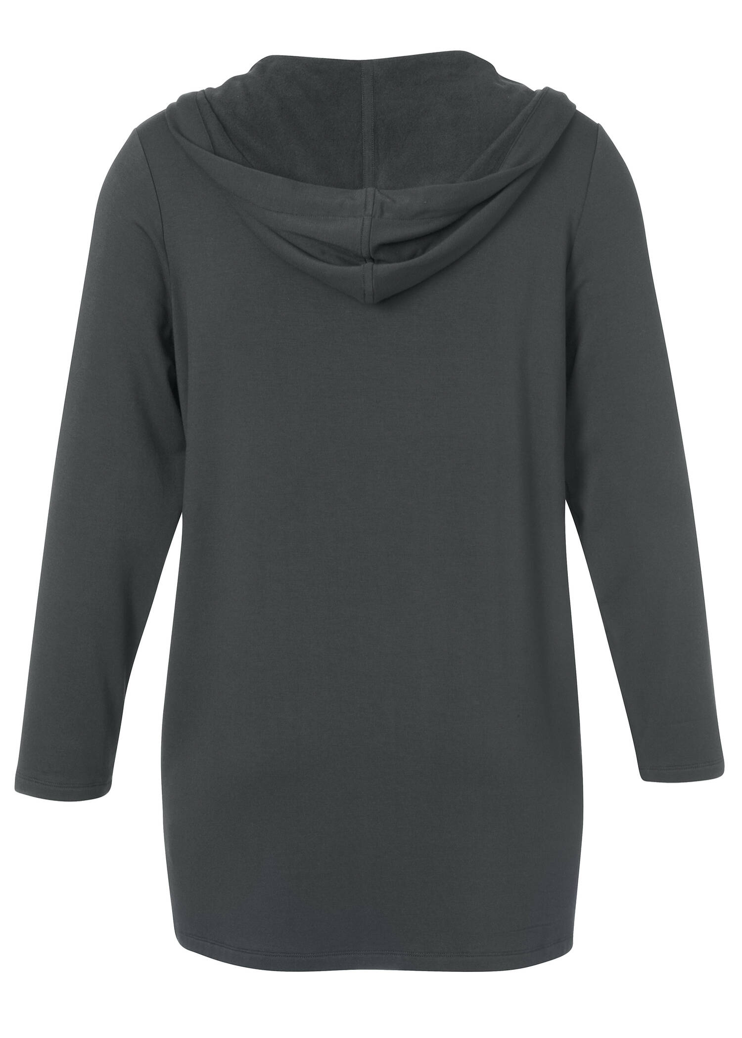 Sportive Kapuzensweatjacke mit Glitzersteinen /