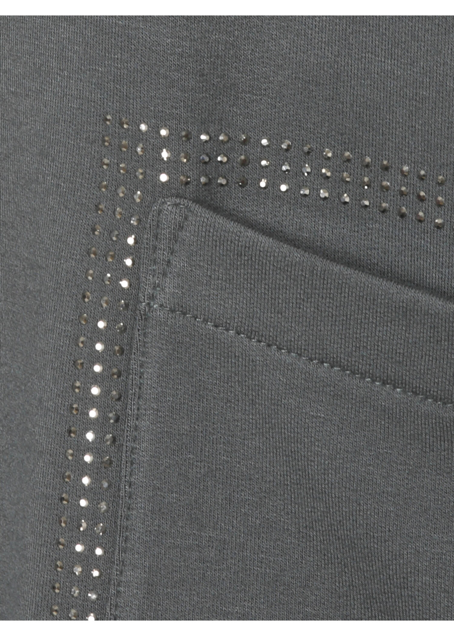 Dezentes Sweatshirt mit Glitzersteinen /
