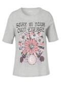 Jugendliches T-Shirt mit floralem Front-Print / 