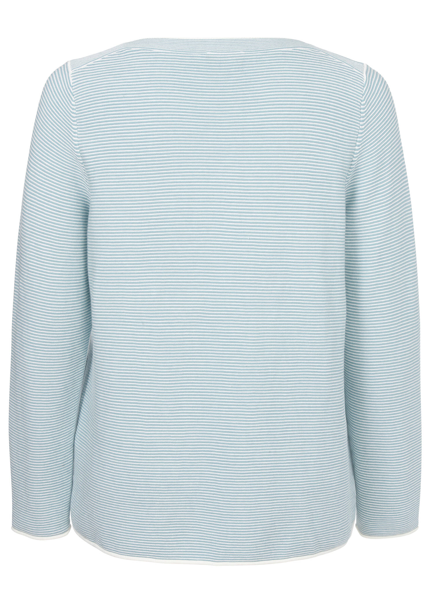Dezenter Pullover mit gestreiftem Allover-Muster /