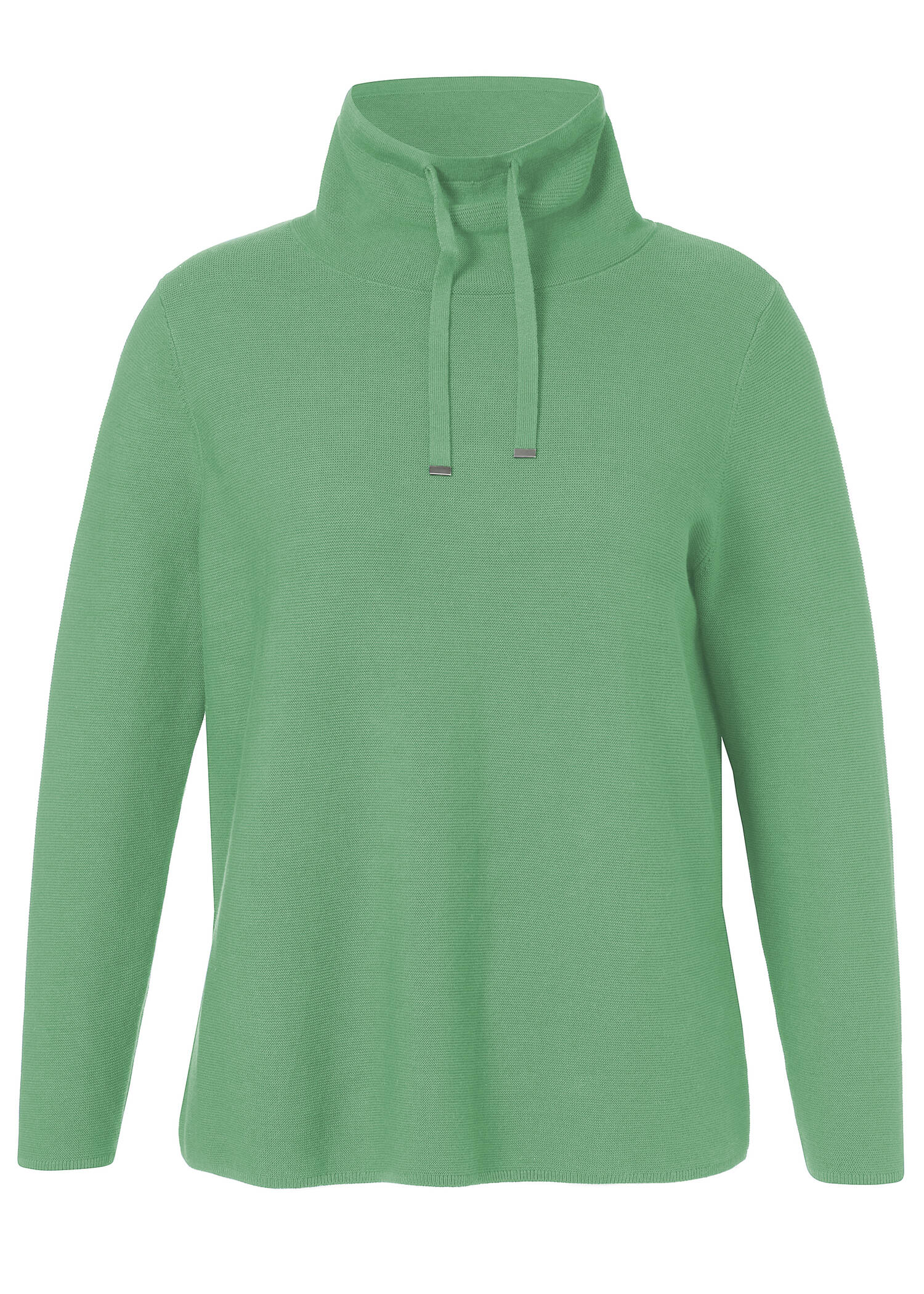 Schlichter Stehkragenpullover in unifarbenem Stil /