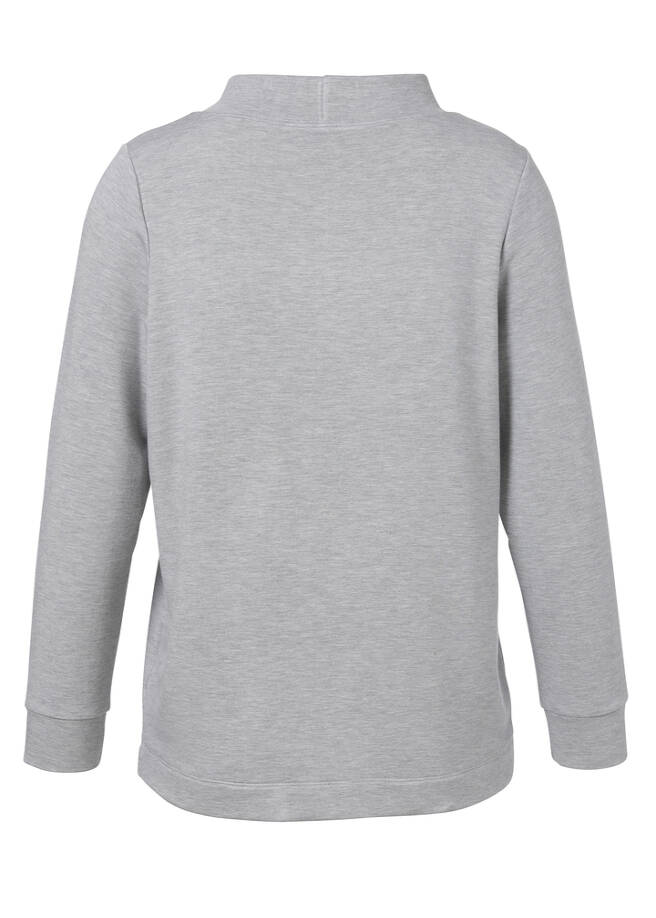 Sportives Sweatshirt mit Glitzerdetails / 