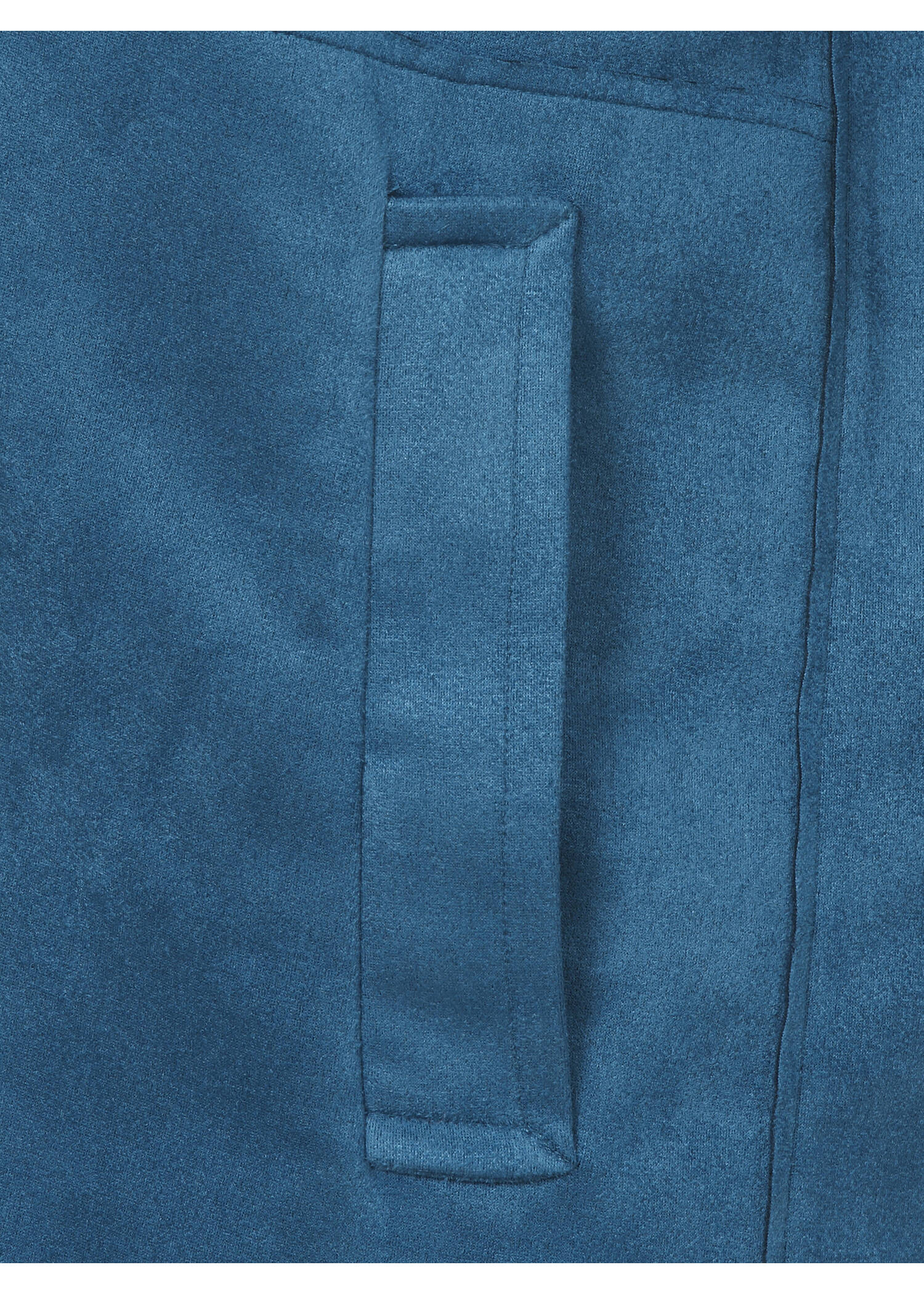 Dezente Langjacke in unifarbenem Design /