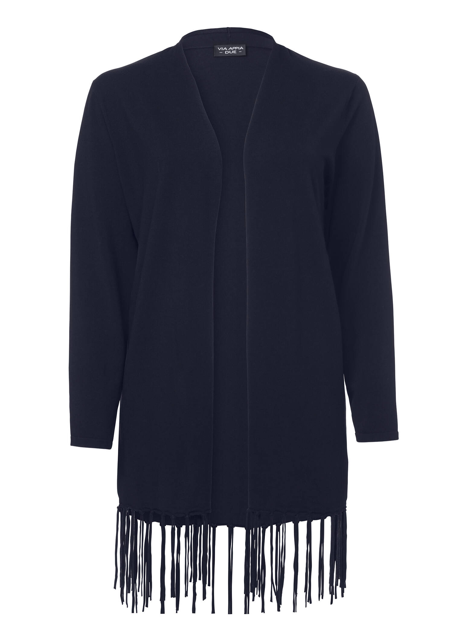 Rustikale Strickjacke mit Fransen /