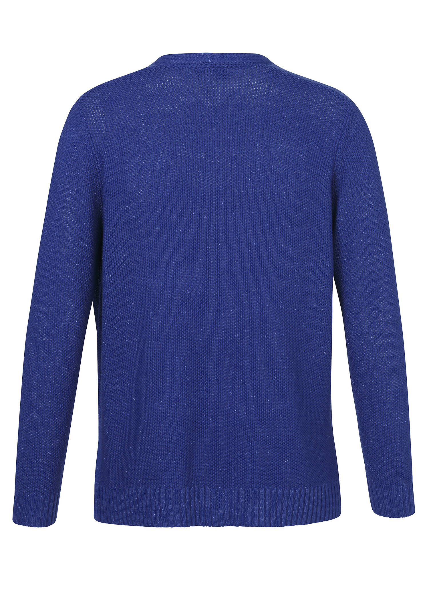 Schlichte Strickjacke aus unifarbenem Stoff /