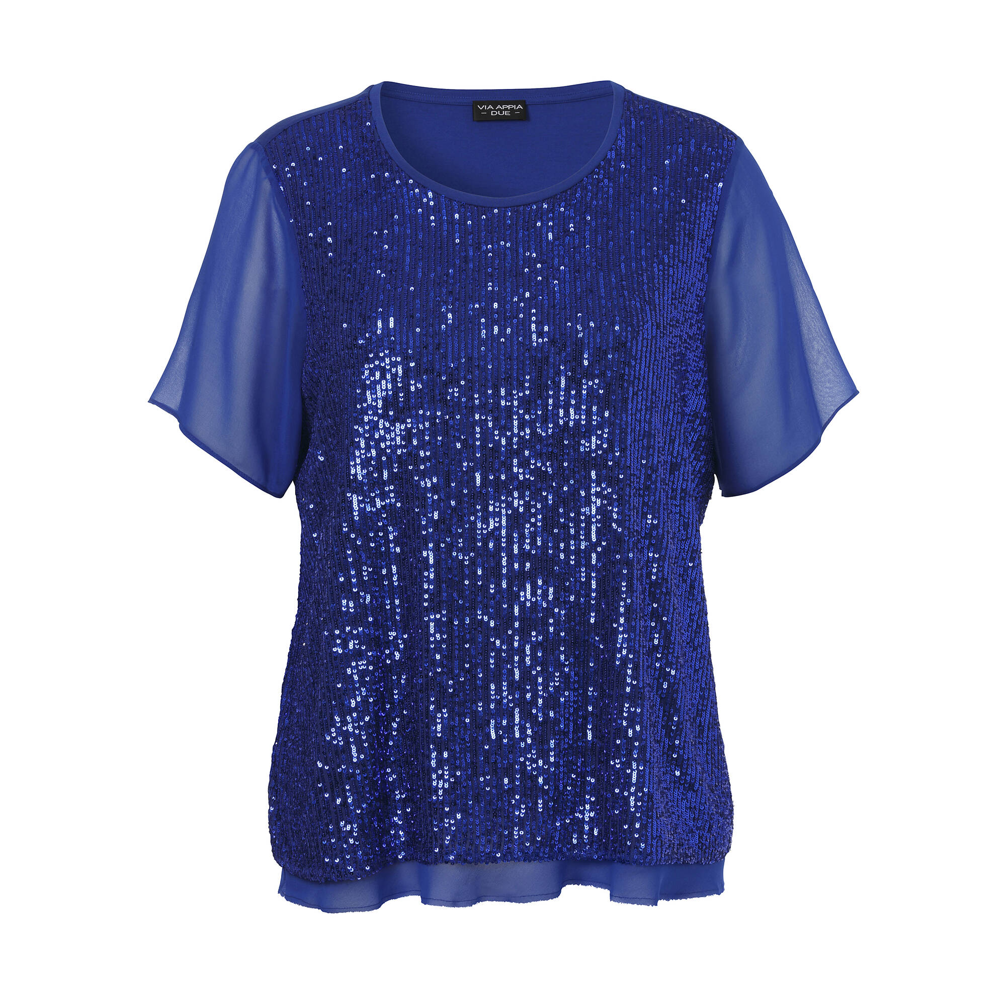 Fesche Shirtbluse mit Pailletten